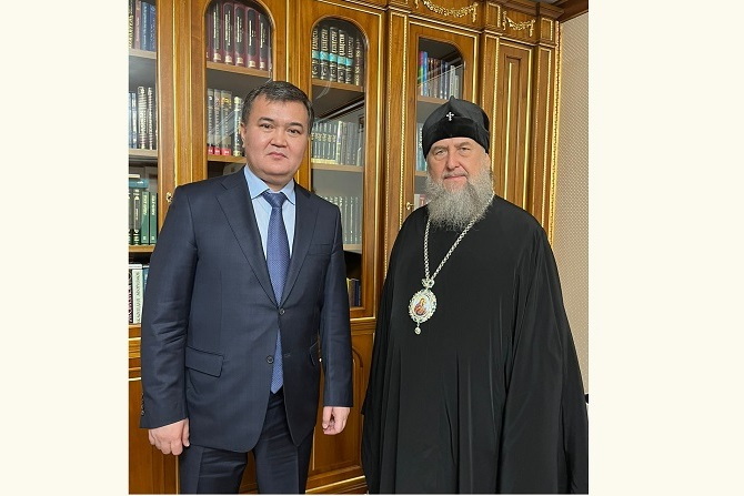 Состоялась встреча Главы Православной Церкви Казахстана с акимом Астаны Ж.М. Касымбеком