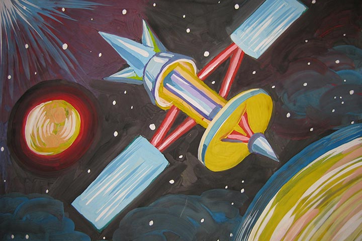 Подведены итоги дистанционного конкурса детского рисунка, посвященного Дню космонавтики