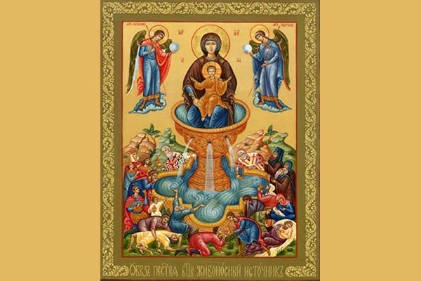 В празднование в честь иконы Божией Матери «Живоносный источник» Глава Митрополичьего округа совершил Литургию в Константино-Еленинском соборе Астаны