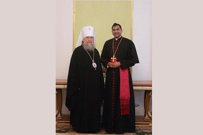 Состоялась встреча митрополита Александра с послом Ватикана архиепископом Джорджем Панамтхундилом