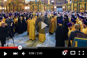 Патриарший молебен в Успенском кафедральном соборе Астаны (ВИДЕО)