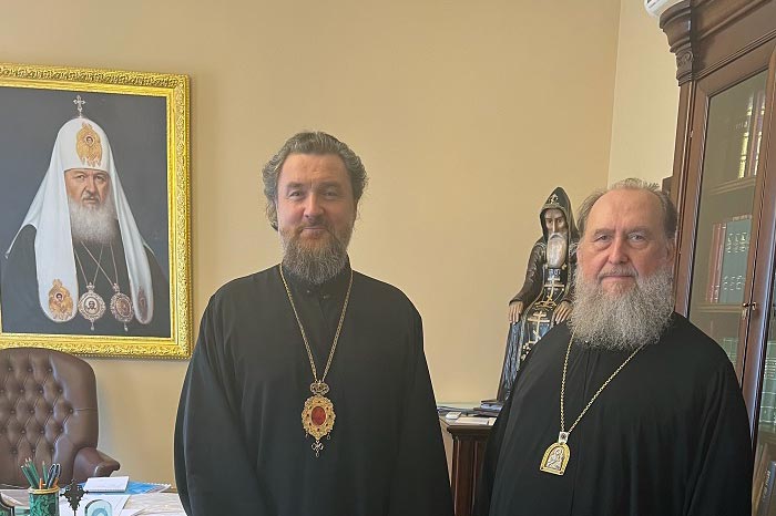 A meeting took place between the Head of the Kazakhstan Metropolitan District and the Administrator of the Moscow Patriarchate, Metropolitan Gregory of the Resurrection