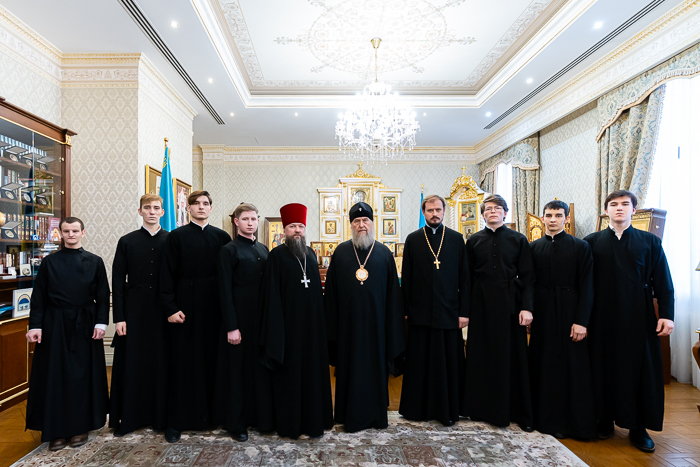 Состоялась встреча митрополита Астанайского и Казахстанского Александра со студентами подготовительного отделения Алма-Атинской духовной семинарии