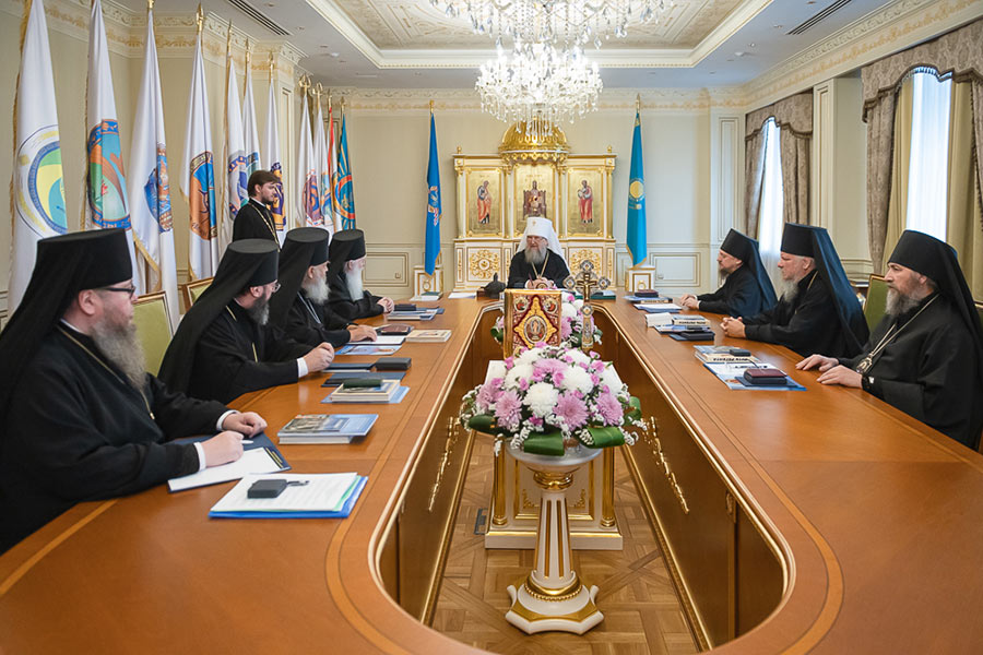 В Алма-Ате состоялось первое в 2022 году заседание Синода Митрополичьего округа Русской Православной Церкви в Республике Казахстан