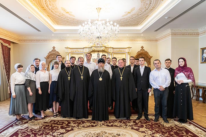 Состоялась встреча митрополита Астанайского и Казахстанского Александра со студентами, поступившими в Алма-Атинскую духовную семинарию в текущем году
