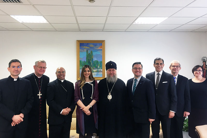 Состоялась встреча Главы Казахстанского Митрополичьего округа с руководством дипломатических миссий Евросоюза, Ватикана, Германии и Египта