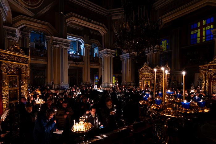 Завершилось чтение покаянного канона святителя Андрея Критского на первой великопостной седмице