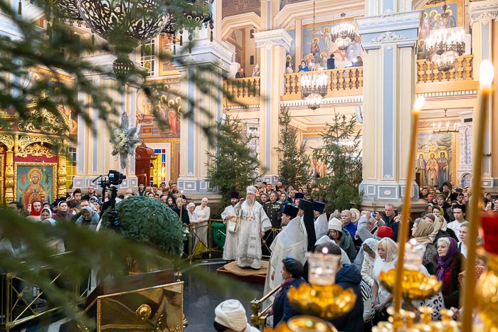 Рождество Господа и Бога и Спаса нашего Иисуса Христа. Глава Митрополичьего округа совершил праздничную Литургию в Вознесенском соборе Южной столицы