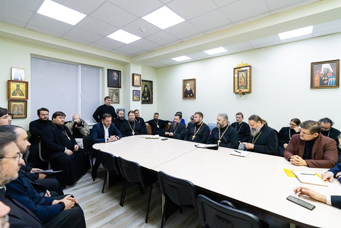 Состоялась встреча президента общественного фонда «Eleos-Meirim» В.М. Капсамун с администрацией и педагогической корпорацией Алма-Атинской православной духовной семинарии