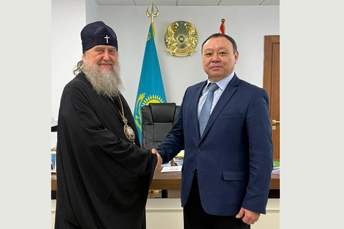 Состоялась встреча митрополита Александра с новоназначенным заместителем акима Алма-Аты А.Н. Нукеновым