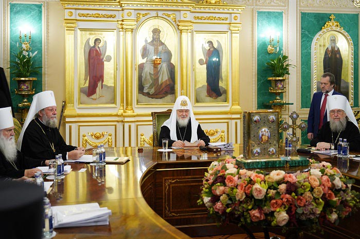 Митрополит Астанайский и Казахстанский Александр принимает участие в заседании Священного Синода