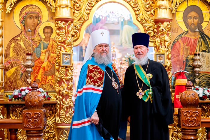 Благочинный приходов Алма-Аты протоиерей Валерий Захаров удостоен ордена преподобного Сергия Радонежского I степени