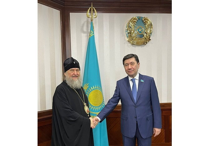 Состоялась встреча Главы Православной Церкви Казахстана и председателя Мажилиса Республики Казахстан