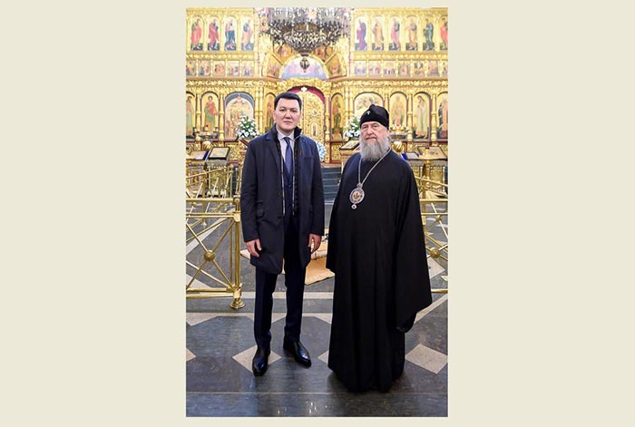 Государственный Советник Республики Казахстан посетил Вознесенский кафедральный собор Алматы