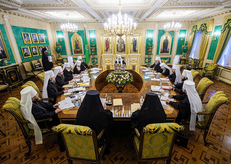 Глава Казахстанского Митрополичьего округа принял участие в заключительном в 2022 году заседании Священного Синода Русской Православной Церкви