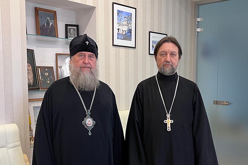 Состоялась встреча митрополита Астанайского и Казахстанского Александра с председателем Учебного комитета Русской Православной Церкви