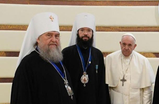 Митрополит Астанайский и Казахстанский Александр встретился с Папой Римским Франциском