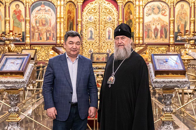 Глава Православной Церкви Казахстана встретился с новоназначенным министром информации и общественного развития Республики Казахстан