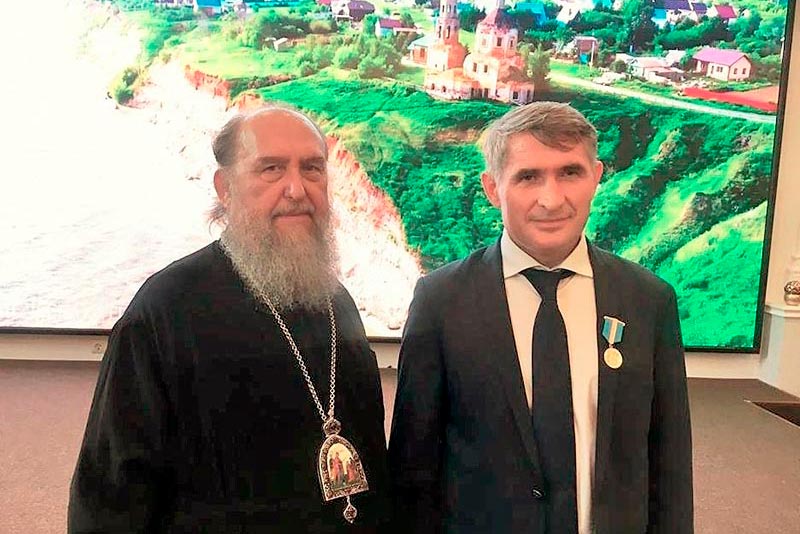 Состоялась встреча митрополита Астанайского и Казахстанского Александра с главой Чувашской Республики