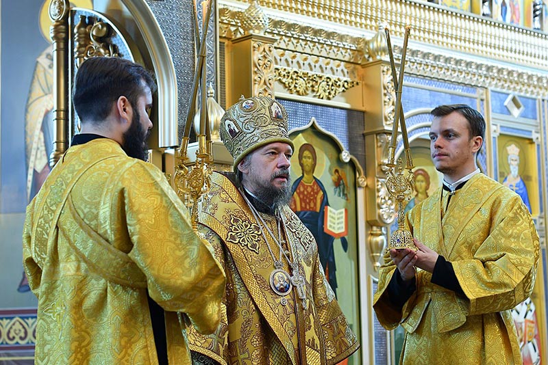 Служение викариев Астанайской епархии в день памяти благоверного князя Александра Невского