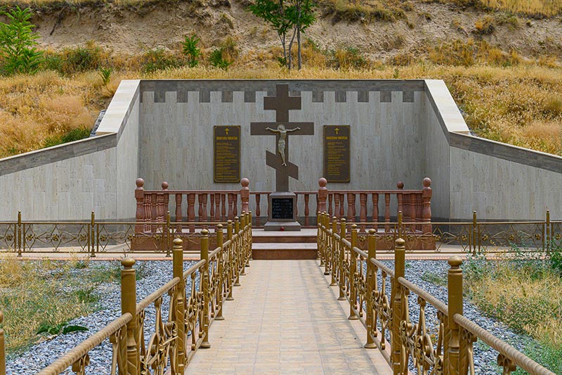 В Чимкентской епархии совершили молебен на месте убиения страдальцев за Христа в Лисьей балке