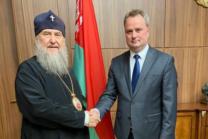 Митрополит Александр посетил посольство Белоруссии в Казахстане 