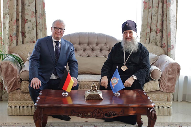 Посол Германии посетил резиденцию Главы Казахстанского Митрополичьего округа в Нур-Султане