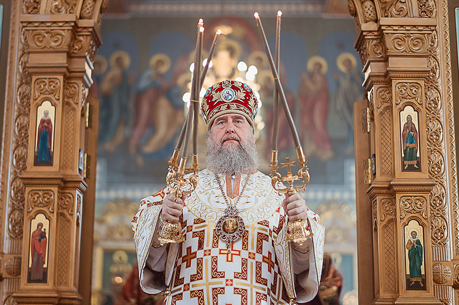 В Фомино воскресенье Глава Православной Церкви Казахстана совершил Литургию в Иверско-Серафимовском монастыре Алма-Аты
