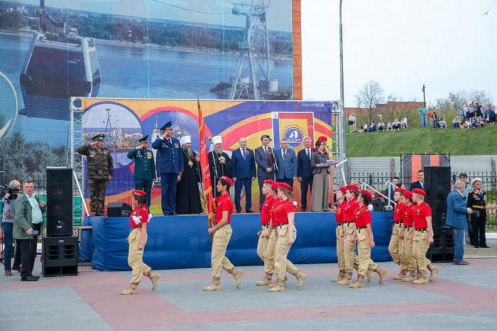 Глава Православной Церкви Казахстана посетил парад строя и песни в городе Бор Нижегородской области