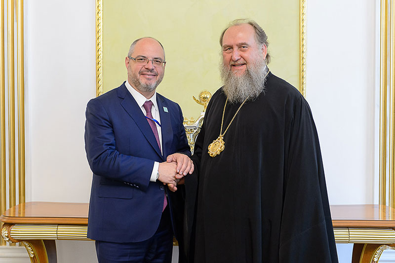 Состоялась встреча Главы Православной Церкви Казахстана с президентом Межпарламентской Ассамблеи Православия 