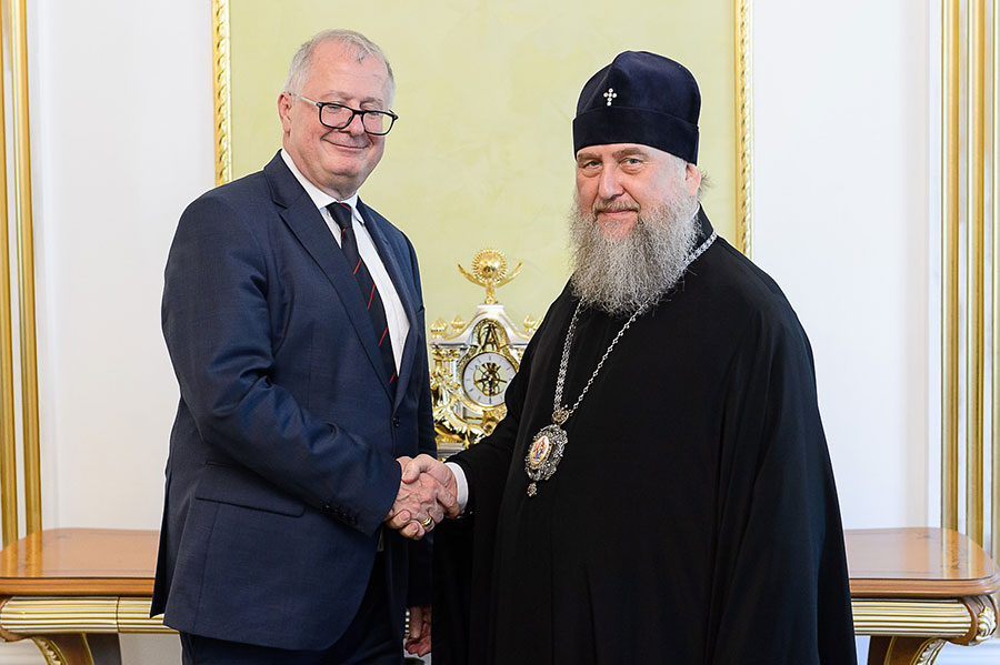 В Нур-Султане состоялась встреча Главы Православной Церкви Казахстана с послом Германии в Казахстане